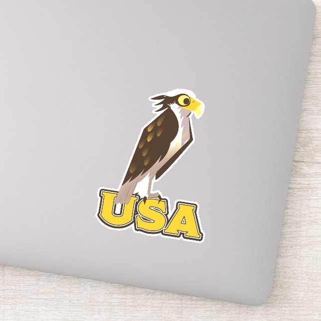Pegatina Águila audaz de EE. UU. (Detalle)