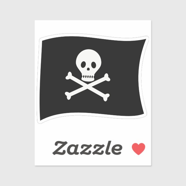 Pegatina ¡Ahí Hay! Fiesta de Cumpleaños del Niño Pirata (Hoja)