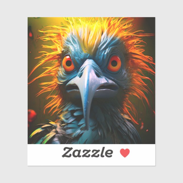 Pegatina Ai Artsy Bird (Hoja)