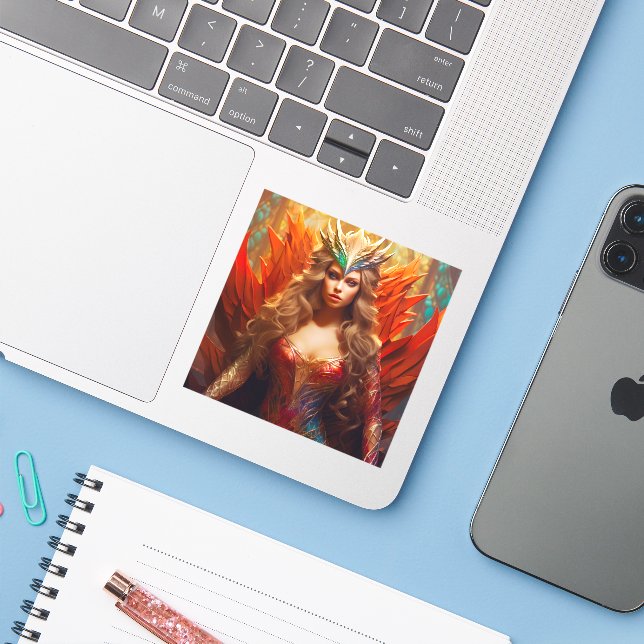 Pegatina Ai Princess (Ordenado portátil con iPhone)