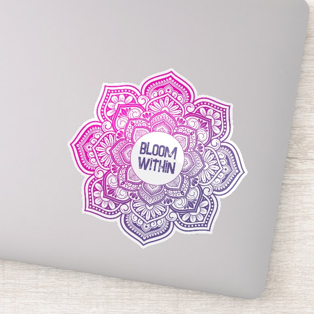 Pegatina Aion Mandala Personalized Custom-Cut Vinyl Sticker (Detalle)