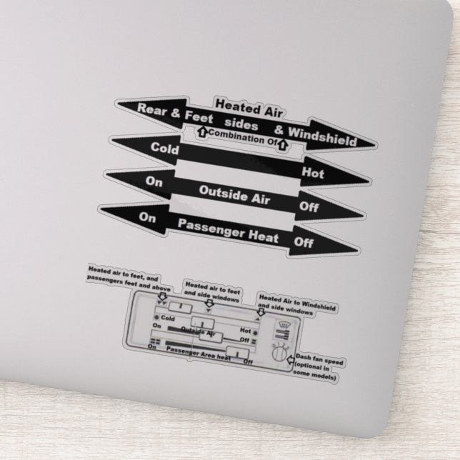 Pegatina Aire frío transparente en la ventana interiorVanag (Detalle)