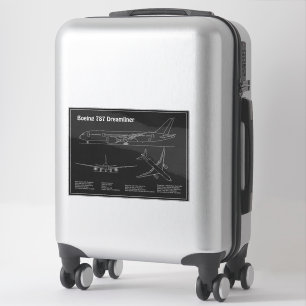 Pegatina Airliner 787 - Planes de dibujo del plano aéreo PD