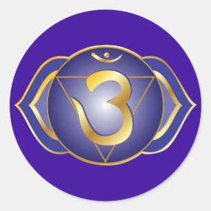 pegatina ajna o chakra de tercer ojo
