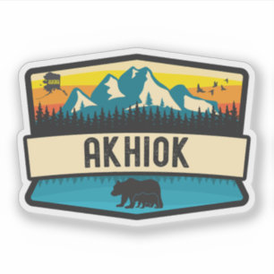 Pegatina Akhiok, Alaska