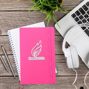 Pegatina Ala rosa linda aviación femenina sencilla