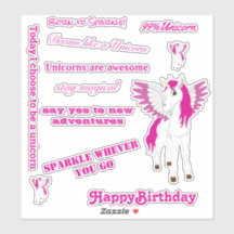 Ala Rosa Volando Unicornio