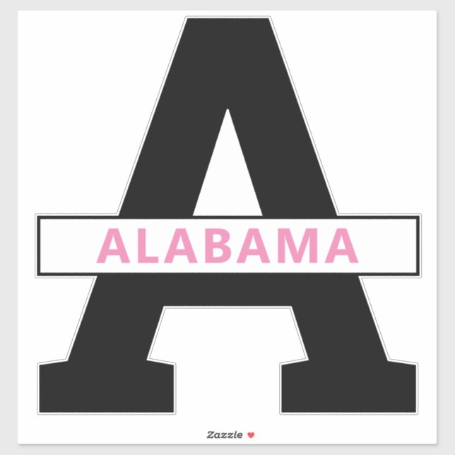 Pegatina Alabama (Hoja)