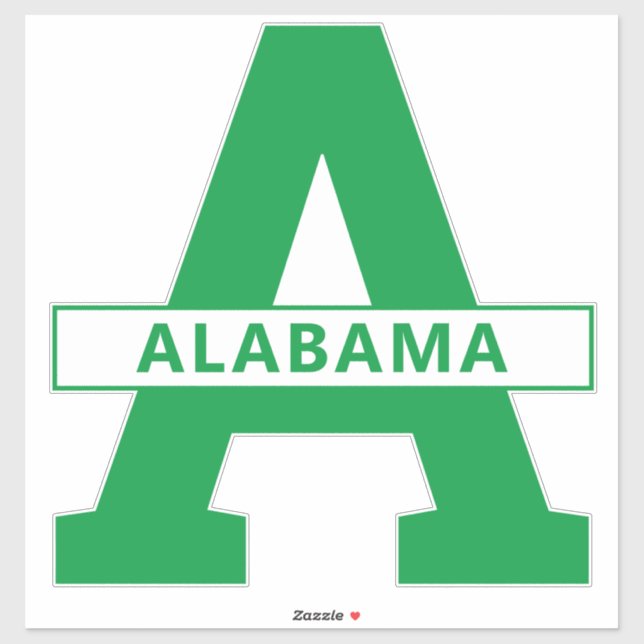 Pegatina Alabama (Hoja)