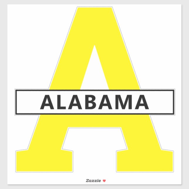 Pegatina Alabama (Hoja)