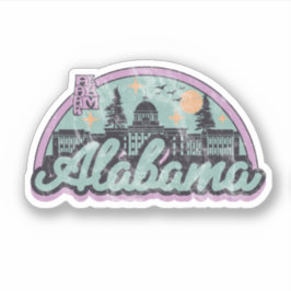 Pegatina Alabama Vintage Retro