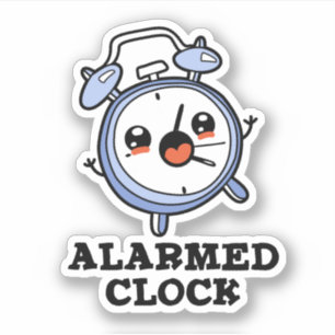 Pegatina Alarma Reloj Funny Alarma Reloj De Reloj