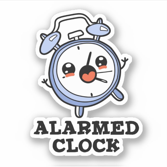 Pegatina Alarma Reloj Funny Alarma Reloj De Reloj (Anverso)