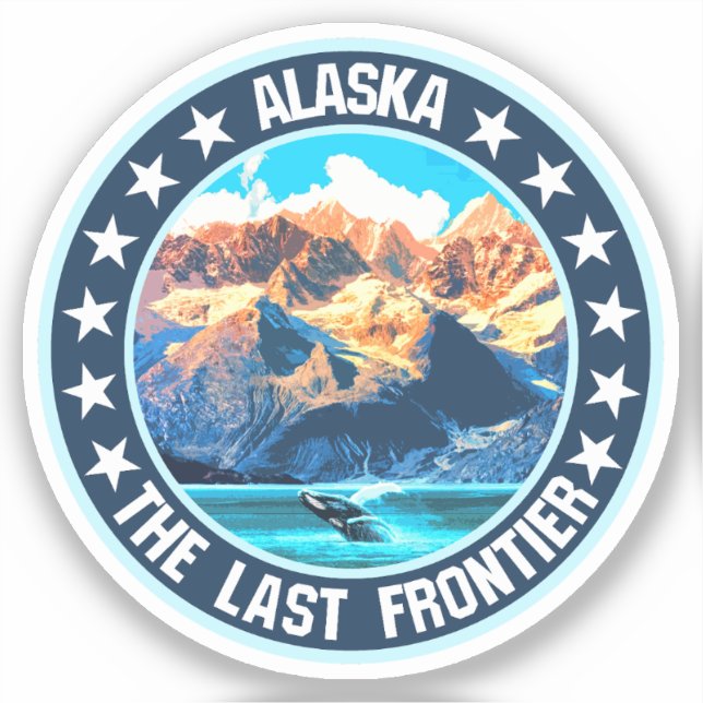 Pegatina Alaska (Anverso)