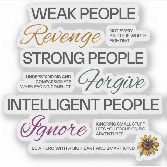 Pegatina Albert Einstein Motivational Quote Typography (Anverso)