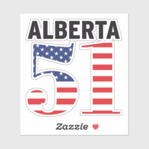 Pegatina Alberta 51º Estado Americano WEXIT