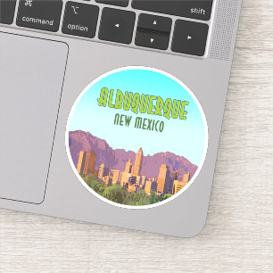 Pegatina Albuquerque New Mexico Vintage