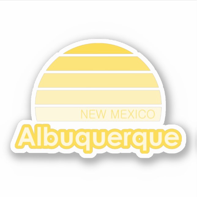 Pegatina Albuquerque Nuevo México (Anverso)