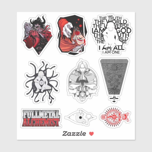 Pegatina ⚙️ Alchemy Brothers⚙️ Stickers (Hoja)