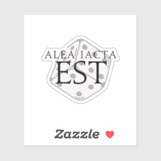 Pegatina Alea Iacta Est (La Muerte Ha Sido Derivada) Pegati