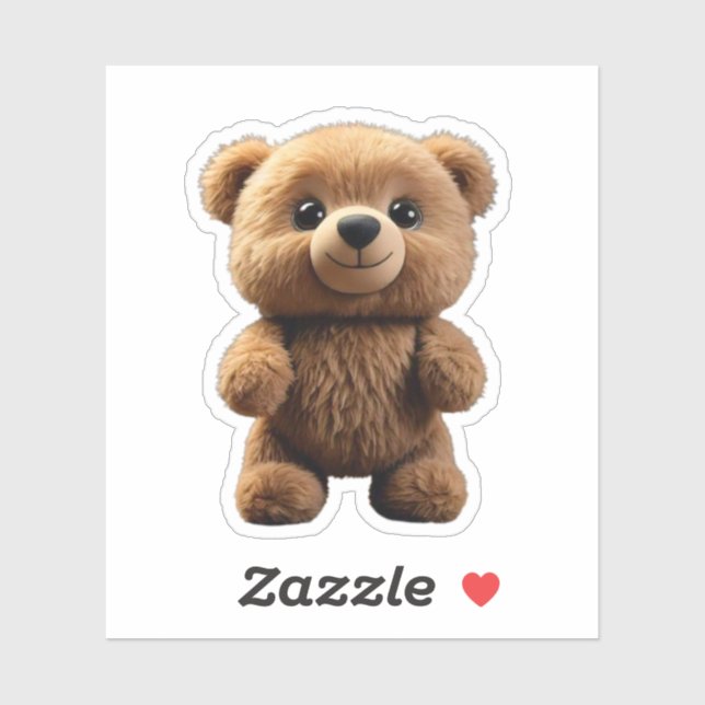 Pegatina Alegría esponjosa envuelta en pieles, corte de vin (Hoja)