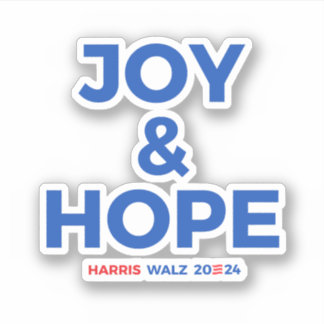 Pegatina Alegría y esperanza - Harris Walz 2024