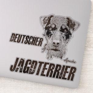 Pegatina alemán de Hunting Terrier (Jagdterrier)