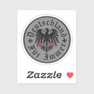 Pegatina Alemán/Deutschland Forever/águila/cruz de hierro