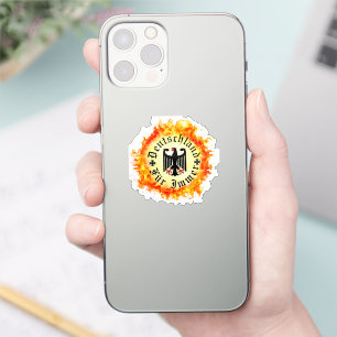Pegatina Alemán/Deutschland Por siempre/águila/cruz de hier