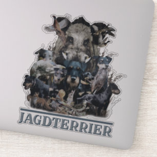 Pegatina alemán Jagdterrier