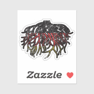 Pegatina Alemania: Orgullo de la herencia de raíces alemana