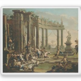 Pegatina Alessandro Magnasco - Bacchanale