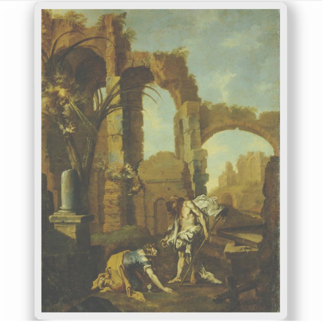 Pegatina Alessandro Magnasco - Noli Me Tangere (Anverso)