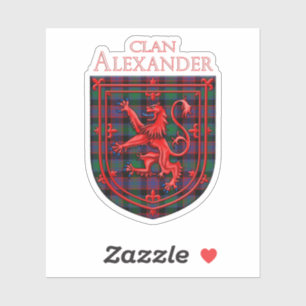 Pegatina Alexander Hunting Tartan Scottish Plaid