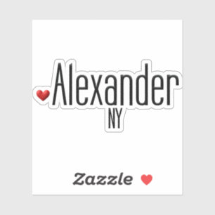 Pegatina Alexander NY