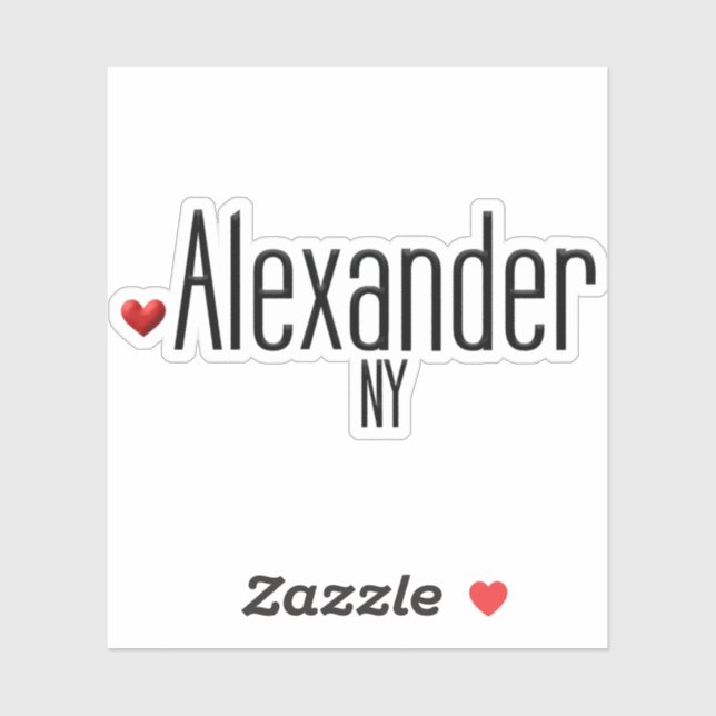 Pegatina Alexander NY (Hoja)