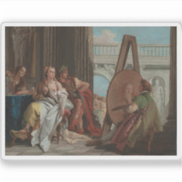 Pegatina Alexander the Great&Campaspe en el Apelles Studio