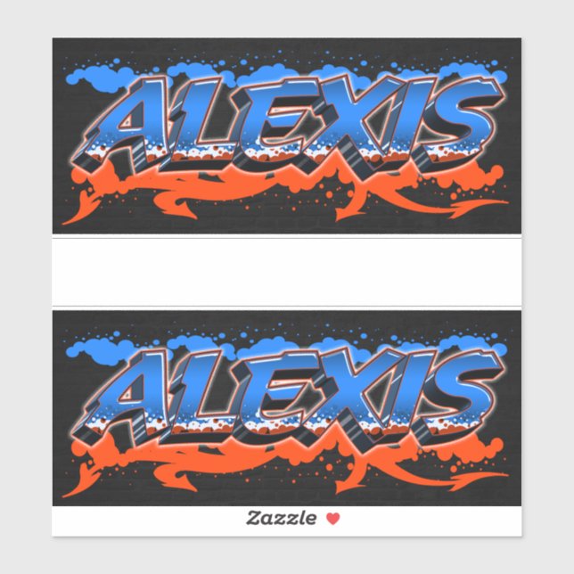 Pegatina Alexis Vorname Name Graffiti Aufkleber Sticker (Hoja)
