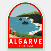 Algarve Portugal Retro Viaje Art Vintage
