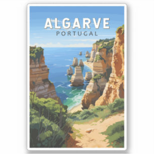 Pegatina Algarve Portugal Viajes Arte Vintage