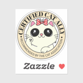 Pegatina Alía gata certificada |