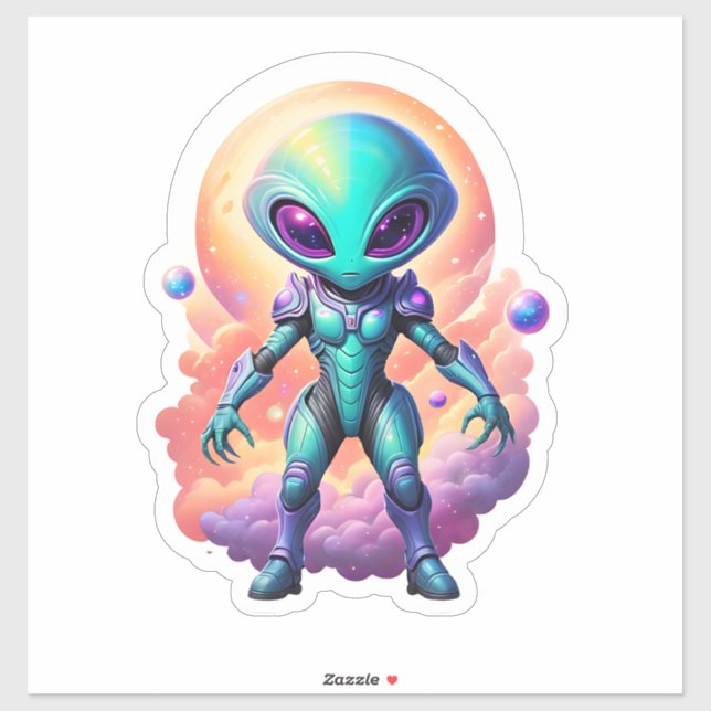 Pegatina Alien (Hoja)