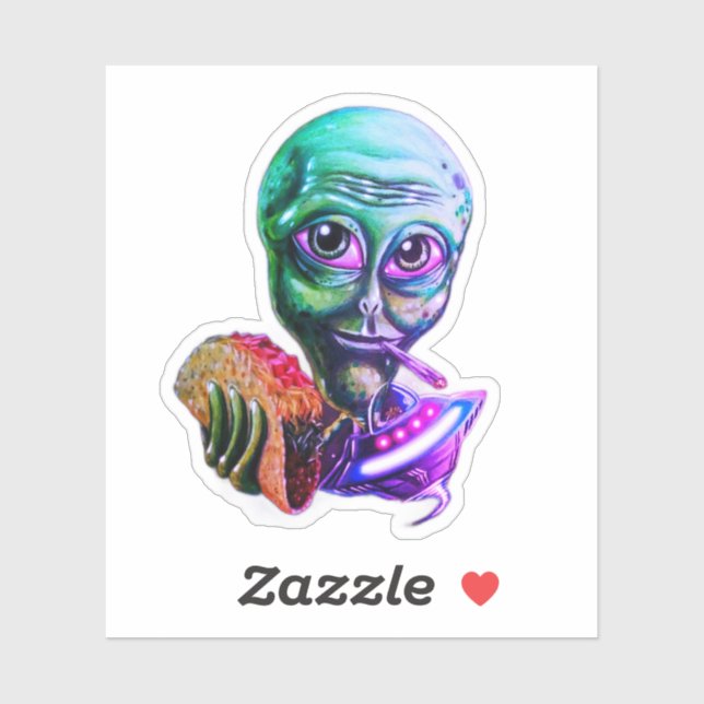 Pegatina Alien (Hoja)