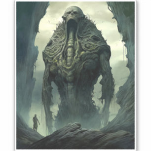 Pegatina Alien Creature Sci Horror Art