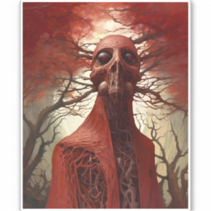 Pegatina Alien Creature Sci Horror Art