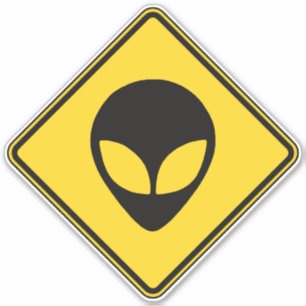 Pegatina Alien Crossing