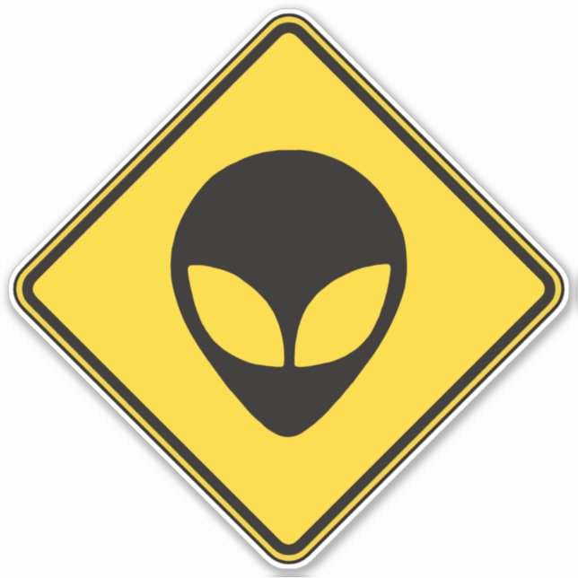 Pegatina Alien Crossing (Anverso)