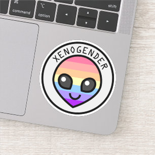 Pegatina Alien de Xenogender Cute