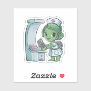 Pegatina Alien Nurse