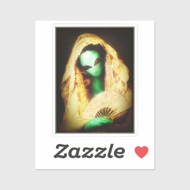 Pegatina Alien Senorita Española (Hoja)